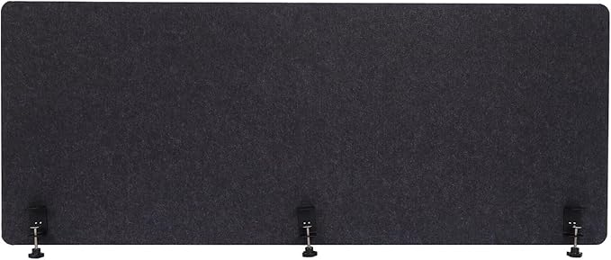 Polyester Desk Dividers, Soundproof Room Divider Office Furniture Partitions, Privacy Desk Panel with Clamps & Screwdriver, Stand Up Freestanding Desk Privacy Panel for Office Classroom(59.1" x23.8")