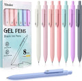 Piochoo Gel Pens, Quick Dry Black Gel Ink Pens Fine TIp, No Smudge, Smooth Writing Cute Aesthetic Pen for Women Nurses School Office Supplies
