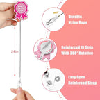 Aoryalps Retractable Badge Reel Holder Retractable with ID Clip for Nurse Nursing Name Tag Card Nursing Student Teacher Doctor Medical Assistant Work Office Clip-Gifts for Nurse
