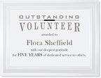 PaperDirect Pristine Specialty Certificates, 50 Sheets of 38lb White Paper, 8½" x 11", Pearl Bold Foil Border, Perfect for Awards, Students, Employees, Volunteers, Course Completion, Diplomas