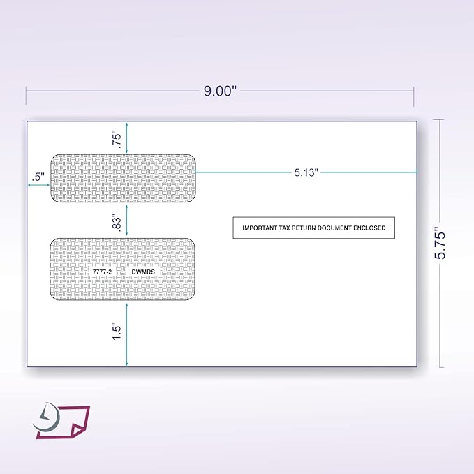 NextDayLabels - Self Seal Envelopes for 1099 Tax Forms (Pack od 500)