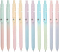 Ddaowanx Gel Pens, 10 Pcs 0.7mm Quick Dry Black Ink Pens Fine Point Smooth Writing Pens, Cute Office School Supplies Gifts for Women (10 Pcs Gradient-Black Ink)