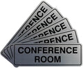 Standard Conference Room Sign - Silver - Medium 5 Pack