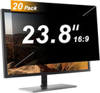 【20 Pack】 23.8 Inch Privacy Screen Protector for 16:9 Widescreen Monitors Desktop Anti-Glare Blue Light Filter Anti-Spy Film Relieves Eye Strain Easy Install