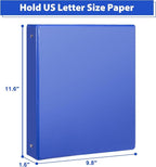 CIXILDTS 6-Pack 1-Inch Binder, Standard 3 Ring Binder Fit Letter Size Paper, Presentation View Binders,Blue