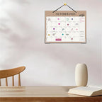 Gannyfer Desk Calendar 2026, Magnetic Calendar for Refrigerator, 18 Monthly Wall/Fridge/Desk Calendar 2026 with Hanging String, Magnetic Stripe, 3 Stickers, 2026 Calendar for Office, Home or School (14" x 11")