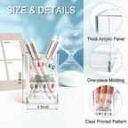 QYUVK Reading Corner Acrylic Cosmetic Holder, Crown Clear Makeup Brush Holder, Ideal for Bathroom Jewelry Accessories Holding, Christian Bible Verses Gifts for Women Girlfriend Her