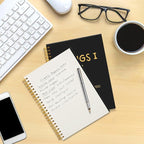 Mhfpl Things I Can't Say Because I Will Be Get Fired Black Golden Spiral Blank Notebook, Humorous Office Gifts for Coworker Employee, Humor Sassy Journal Gifts for Work Partner Bestie