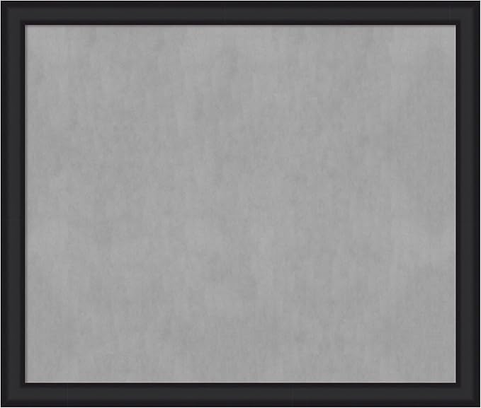Amanti Art Black Framed Magnetic Board 45x53 Oversize Vision Board for use with Magnets, 100% Metal Sheet to Display Items as Office Decor or for Home Organization in mudroom, Kitchen or Kids Room