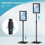 Relx Adjustable Outdoor Sign Holder Stand for Display - Floor Sign Stand with Base for Business Retail Events 8.5x11 inches