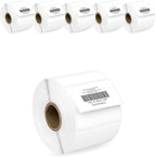HOUSELABELS 2.25" x 1.25" Address Labels on 1" Core in Polypropylene Compatible with Zebra and Rollo Printers, 6 Rolls / 1,000 Labels per Roll