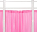 Medical Privacy Screens, Waterproof Nylon Fabric, 98.4 * 70.9 in Foldable Rolling Medical Privacy Screen with Silent Wheels, Suit for Hospitals, Clinics, and Nursing Homes (Pink, 5 Panels)