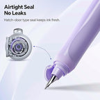 WRITECH Retractable Fountain Pen Set: Fine Nib Black Ink Premium Gift Box Includes 10 Cartridges, Perfect for Graduation Anniversaries Birthdays