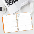 2026 Planner - Planner 2026 from January 2026 to December 2026 with 12 Monthly Tabs, Flexible Cover, Inner Pocket, 8.5" x 11", Orange-A