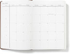 Wykeham's Executive 2026 Daily Journal Planner – US Public Holidays & Format – Customization Available (Personalized Brown, 8.5"×5.5")