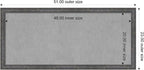 Amanti Art Grey Framed Magnetic Board 23x51 Oversize Vision Board for use with Magnets, 100% Metal Sheet to Display Items as Office Decor or for Home Organization in mudroom, Kitchen or Kids Room