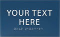 ADA CENTRAL SIGNS - 6" X4" Personalized Custom Sign- Tactile Graphics Grade 2 Braille Text | ADA Compliant Wall Mount Plastic Signs For Schools, Offices, Businesses, Apartments & Restaurants