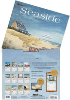 Lang Seaside 2026 Wall Calendar – 12-Month Calendar with Stapled Binding, Linen-Embossed Coastal Artwork by Daniel Pollera, 13.4" × 12"