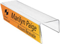 Plastic Products Mfg Single-Sided Cubicle Name Plates 8-1/2" Wide x 2-1/2" high x 3" deep Hook - PNH085025030 (10 Pack) by Plastic Products Mfg.