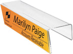 Plastic Products Mfg Single-Sided Cubicle Name Plates 8-1/2" Wide x 2-1/2" high x 3" deep Hook - PNH085025030 (10 Pack) by Plastic Products Mfg.