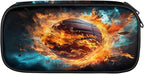 Pardick Pencil Case，Basketball Fire Big Capacity Pencil Pouch Coin Pouch Stationery Organizer For Teen School