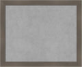 Amanti Art Grey Framed Magnetic Board 18x22 Small Vision Board for use with Magnets, 100% Metal Sheet to Display Items as Office Decor or for Home Organization in mudroom, Kitchen or Kids Room
