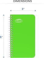 Pocket Notebook, Small 3x5 Notepad | College Ruled, Mini Spiral Notebooks 24 Pack, On the Go Writing, 60 Sheets per Note Pad | Assorted Colors, for School, Home, Office, Premium Thick Paper