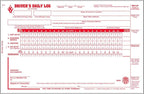 Driver Daily Log Book 25-pk. with Detailed Driver Vehicle Inspection Report & Simplified Recap - Book Format with 31 Sets, 2-Ply with Carbon, 8.5" x 5.5", J. J. Keller & Associates, Inc.