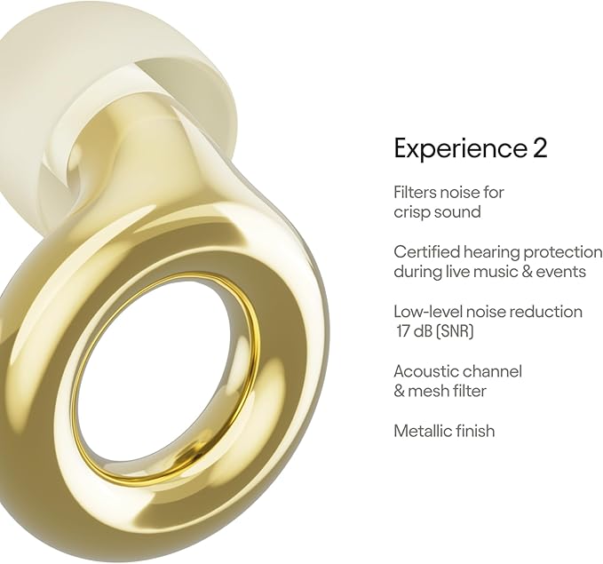 Loop Experience 2 + Loop Link Bundle Reusable Ear Plugs for Concerts, Live Events, Festivals, Motorcycles, Noise Sensitivity & More | 18 dB Noise Reduction