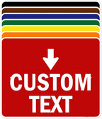 Custom Arrow,Custom Directional Sign, Down Arrow,24x30 Inches, Rust Free .063 Aluminum, Fade Resistant, Made in USA by My Sign Center