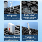 IFTHFOUR 32-in-1 Multi-Function Electronics Cleaning Kit, Computer Laptop Cleaner Kit with Charging Port, Stylus Pen, Keyboard Brush & Reusable Tools for iPhone, MacBook, AirPods, Laptop, Camera Lens