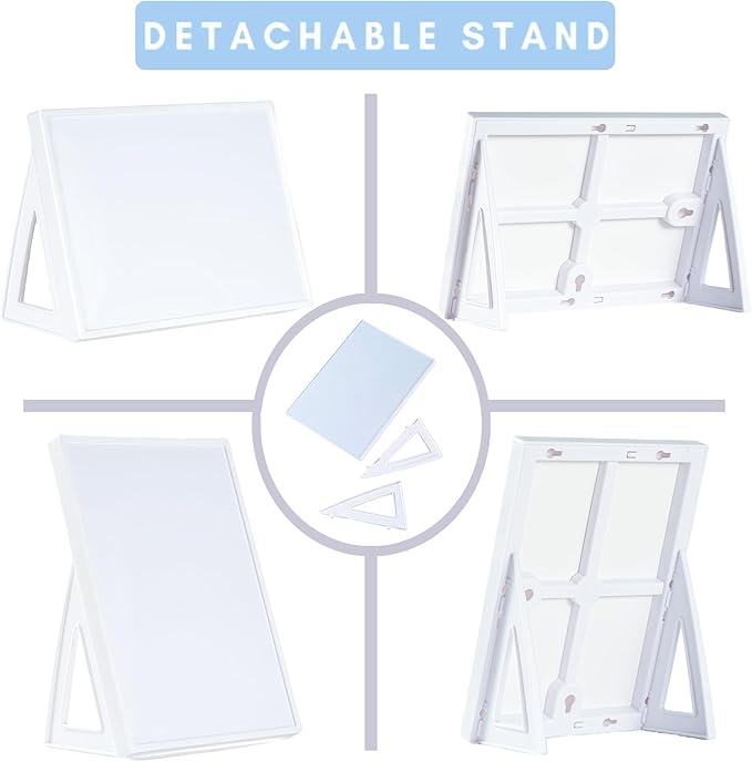 Dry Erase Board, Small Whiteboard with Stand, A4 Size 11.7 x 8.3 Inches with Two Dry Erase Markers