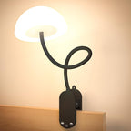 Cordless Clip On Lamp, Touch Control Desk Lamp with RGB Ambient Mode & 3000K–6000K, Rechargeable Dimmable Book Reading Light with Flexible Arm Sturdy Clamp On Table Bedside Headboard, Battery Operated