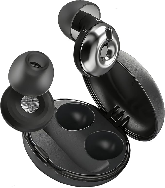 JWLTAPE 3-Mode Adjustable Ear Plugs for Sleeping, Up to 32dB Noise Reduction & Side Sleeper Design, High Fidelity Concert Earplugs for Focus, Travel, Snoring Blocking