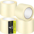 Fainne Masking Tape Bulk General Purpose Masking Painting Tape 55 Yards for Painting Home Office School Stationery Arts Crafts Basic Use, Easy Removal(4 Rolls,4 Inch)