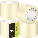 Fainne Masking Tape Bulk General Purpose Masking Painting Tape 55 Yards for Painting Home Office School Stationery Arts Crafts Basic Use, Easy Removal(4 Rolls,4 Inch)