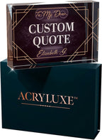 Custom Acrylic Sign Personalized, Custom Desk Name Plate, 18 Styles, (4"x6"), With Gift Box, USA Made by Acryluxe. (Fantasy)