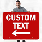 Custom Arrow,Custom Directional Sign, Left Arrow,36x48 Inches, Rust Free DiBound, Fade Resistant, Made in USA by My Sign Center