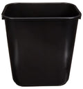 Amazon Basics Trash Can, Rectangular Commercial Office Wastebasket, 7 Gallon (Pack of 6), Black