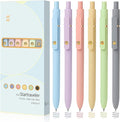 FIOVER Colored Pens, 6 Pack Colorful Gel Pens, Quick-Dry 0.7mm Medium Point for Journaling, Note Taking, Doodling, Aesthetic Office School Supplies, Gifts for Women Men(Multiple Colors)