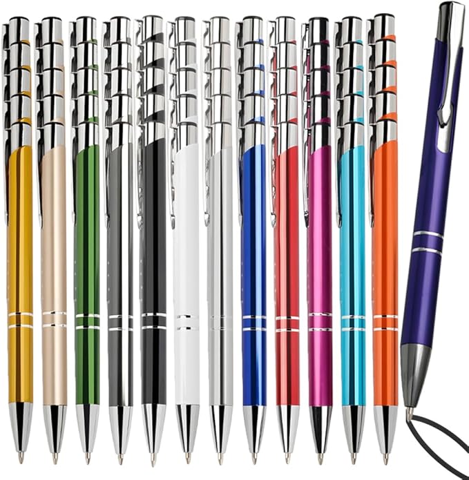 Yucold Customized ballpoint pens in bulk, personalized ballpoint pens with free engraving, for use in companies, enterprises, graduation anniversaries (Green,390)