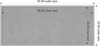 Amanti Art Silver Framed Magnetic Board 22x50 Oversize Vision Board for use with Magnets, 100% Metal Sheet to Display Items as Office Decor or for Home Organization in mudroom, Kitchen or Kids Room