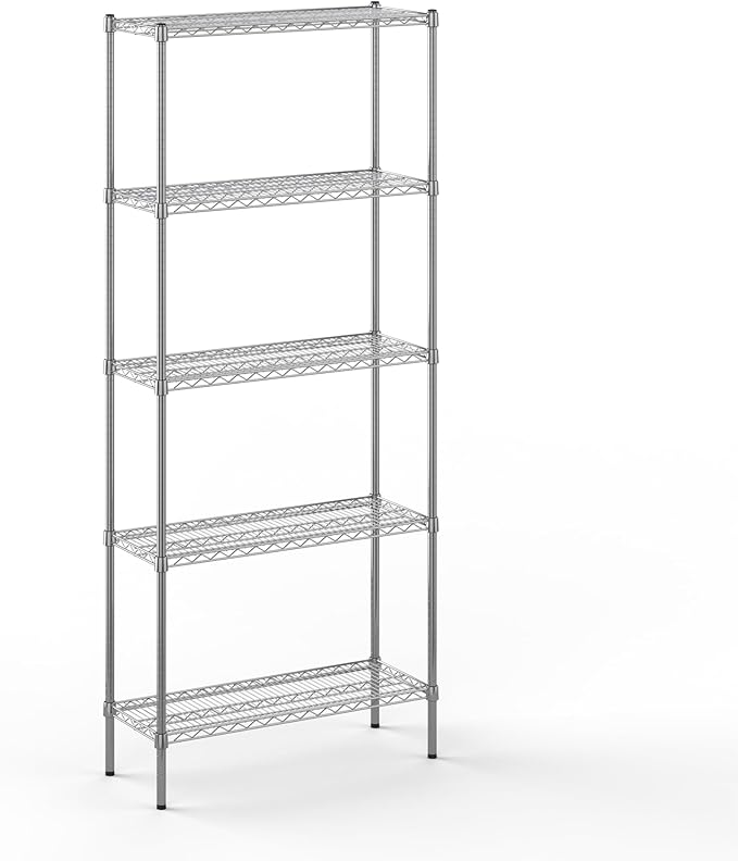 Regal Altair 14" Deep x 36" Wide x 86" Height Wire Shelving Kit | 5-Tier | NSF Commercial Storage Rack Unit