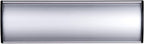 Set of 5 - Nameplate Holder for Wall Mount, 2.36'' x 10'' Curved Office Business Door Sign Holder-Silver