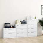 Fesbos Lateral File Cabinet with Lock, 3 Drawer Large Metal Filing Cabinet,Home Office Lockable Storage Cabinet for Hanging Files Letter/Legal/F4/A4 Size-Assembly Required