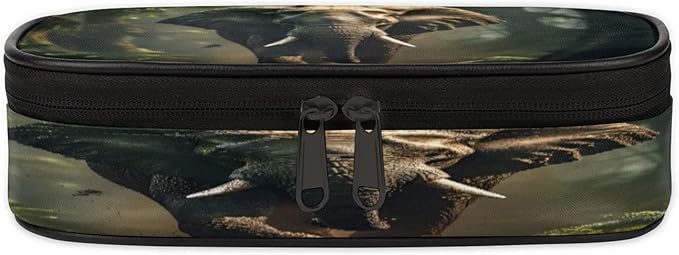 Pardick 3D Elephant Pencil Case，Big Capacity Pencil Pouch Coin Pouch Stationery Organizer For Teen School