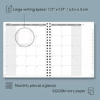 POPRUN 2026 Planner (Large - 8.5" x 10.5") with Hourly Schedule, Vertical Layout - 2026 Weekly Calendar (Jan. 2026 - Dec.2026) for Time Management, Monthly Tabs, Spiral Bound, Soft Cover - Brown