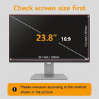 【50 Pack】 23.8 Inch Privacy Screen Protector for 16:9 Widescreen Monitors Desktop Anti-Glare Blue Light Filter Anti-Spy Film Relieves Eye Strain Easy Install