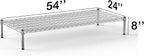 Regal Altair 24''W x 54''L x 8''H Chrome Plated Wire Dunnage Rack | Off The Floor Storage