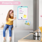 VUSIGN Small White Board Dry Erase, 11''x14'' Magnetic Dry Erase Board, Mini Whiteboard with Markers for Students, Fridge, Wall, Locker